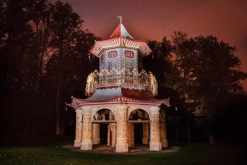 Luminografie v zámecké zahradě Vlašim