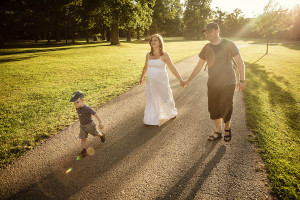 Hanka, Mirek a Mireček v parku
